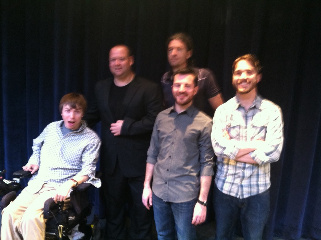 Leo, our host Chris, Timmy, Aaron, and Myself.