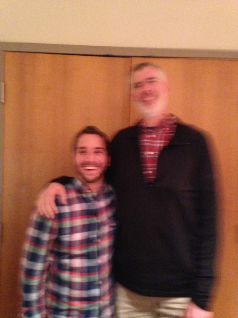 This is the tallest crowd member I have ever had.